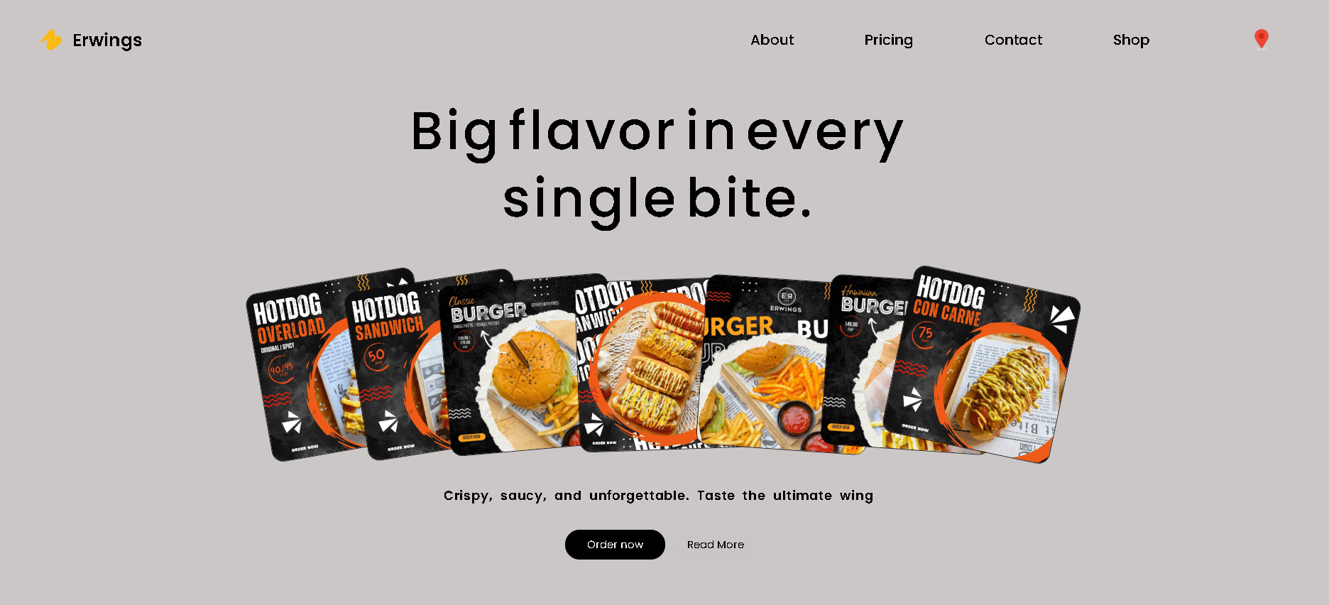 Erwings - Landing Page with Modern Animation
