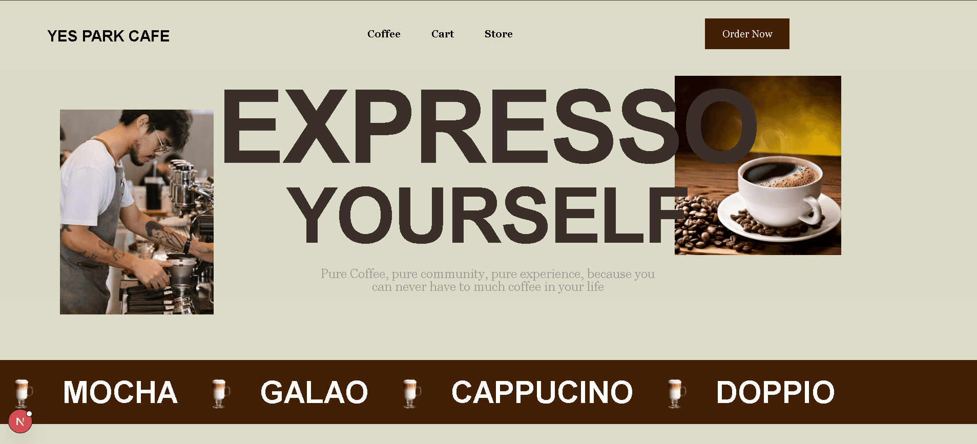Yes Park - E-Commerce Cafe with Xendit Gateway